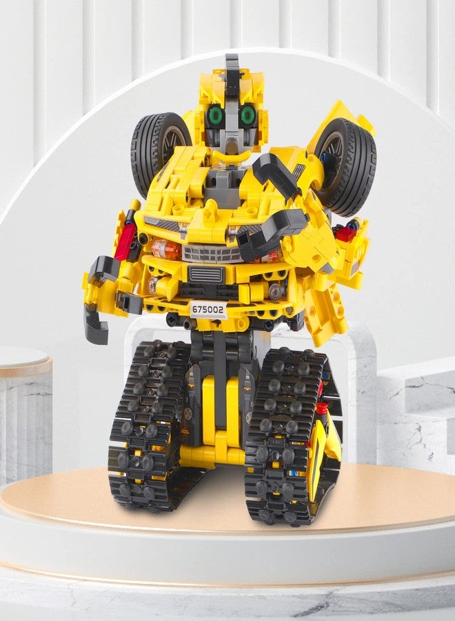 Sciencow 2-in-1 Build a Robot Kit, Remote & APP Controlled Robotic Building Blocks Toys STEM Projects for Kids Ages 8 9 10 11 12 13 14,Chirstmas Birthday Gift for Boys (RC Car) - Image 4